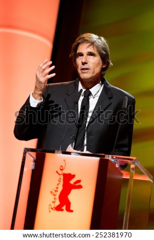 BERLIN, GERMANY - FEBRUARY 12: Walter Salles. Honorary Golden Bear for his lifetime achievement. 65th Berlin Film Festival at Berlinale Palace on February 12, 2015 in Berlin, Germany