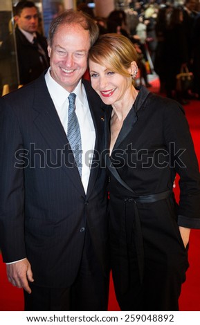 BERLIN, GERMANY - FEBRUARY 11: John B. Emerson and Kimberly Emerson. \'Fifty Shades of Grey\' premiere. 65th Berlinale International Film Festival. Zoo Palast on February 11, 2015