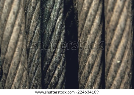 rusty wire rope square background
