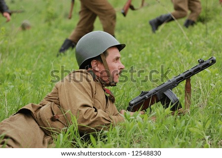 Red Army. WW2 reenacting