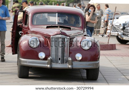 KIEV, UKRAINE - MAY 22: German classic car is shown during an exhibition of retro cars at the Auto Show 2009 on May 22, 2009 in Kiev. The show took place from May 22-24.