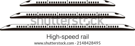 High speed bullet train coming out, modern flat design, vector illustration