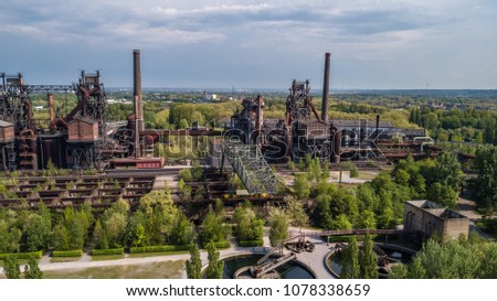 Similar – Image, Stock Photo Landscape park Duisburg Nord industrial culture Germany