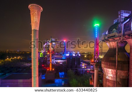 Similar – Image, Stock Photo Landscape park Duisburg Nord industrial culture Germany