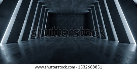 Similar – Image, Stock Photo tall large gray concrete building with empty windows