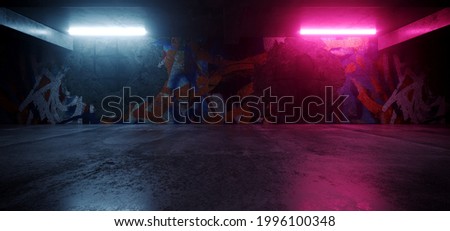 Similar – Image, Stock Photo Tunnel lights 3