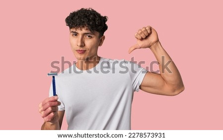 Similar – Image, Stock Photo Narcissist Masculine 1