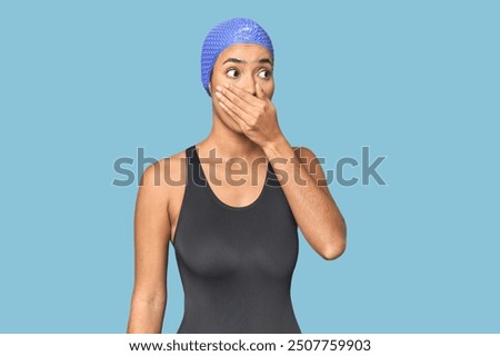 Similar – Image, Stock Photo Junge Frau mit Mütze hockt nachts angeleuchtet in orangem Laternenlicht auf einem Zebrastreifen in der Stadt