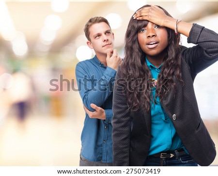 sad black-woman worried
