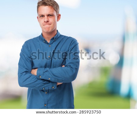 cool young-man angry