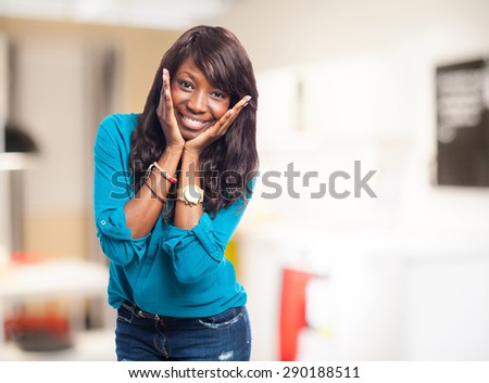 cool black woman smiling