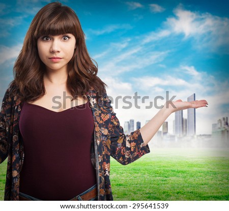 young woman confused
