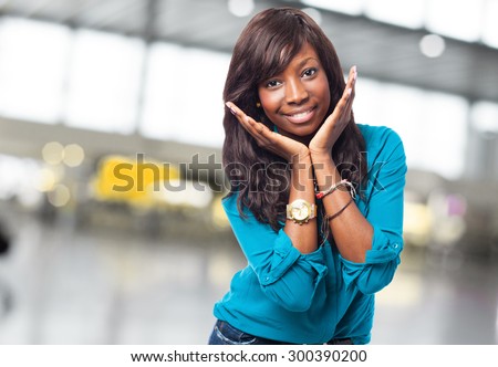 cool black woman smiling