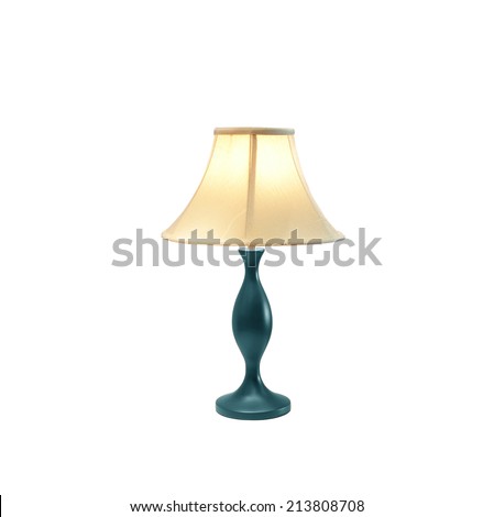 table lamp isolated on white background
