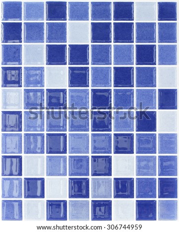 Seamless blue square tiles pattern