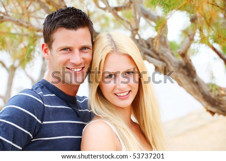 Happy young couple. Shallow DoF.
