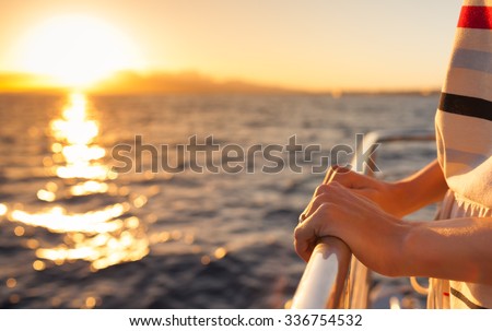 Similar – Image, Stock Photo Sailboats in the sunset at the marina in Dragor/ Denmark