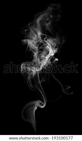 High resolution beautiful color smoke on black background