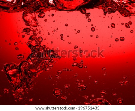 red juice closeup