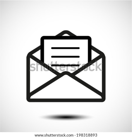 envelope and paper icon