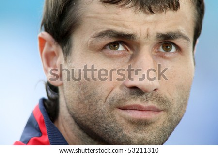 MOSCOW - MAY 15: Alania\'s midfielder Georgij Bazaev in a game of the 11th round of Russian Football Premier League - Dinamo Moscow vs. Alania Vladikavkaz - 2:0, May 15, 2010 in Moscow, Russia.