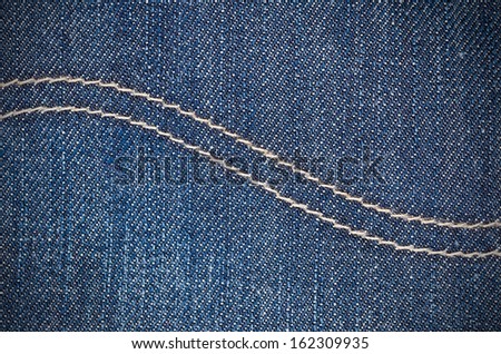 The material jeans embroidery.