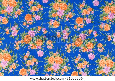 Fragment of colorful retro tapestry  Fragment of colorful retro tapestry textile pattern with floral ornament useful as background