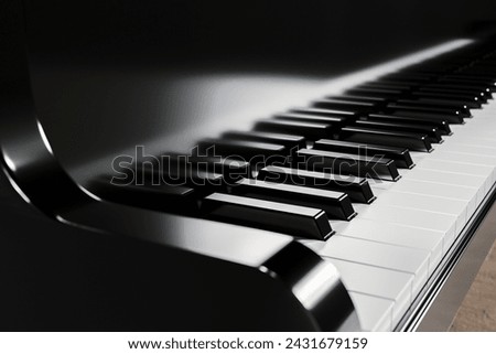 Similar – Image, Stock Photo Close up piano keys Piano