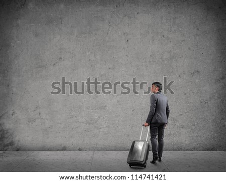 Businessman with a luggage