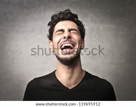 Guy laughing
