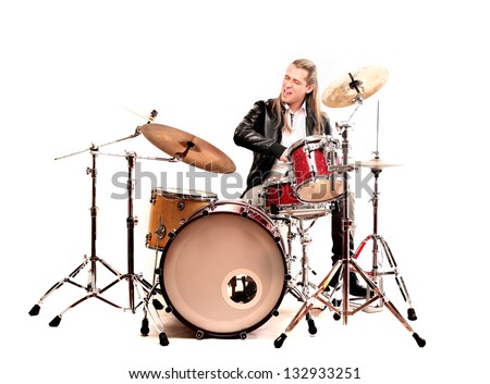 Similar – Image, Stock Photo Musician playing drum Man