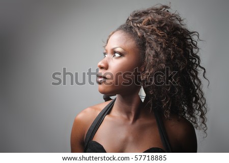 A black woman's profile