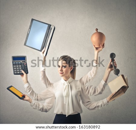 Multitasking Woman