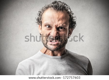 Angry Man Face Vector | Download Free Vector Art | Free-Vectors