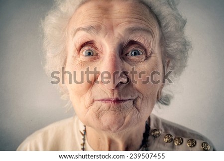 Smiling grandmother