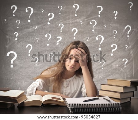 Similar – Image, Stock Photo Young woman doing homework on sofa