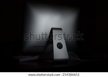 pc and light painting