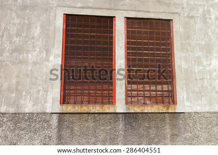 old metal windows