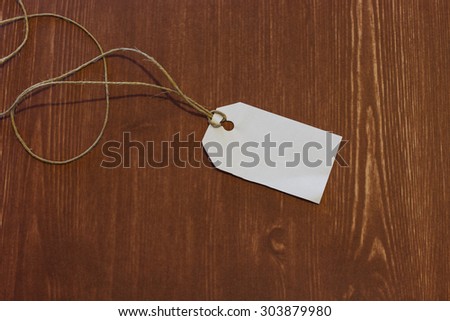 white label isolated wood background