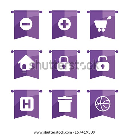 set of icon, vector