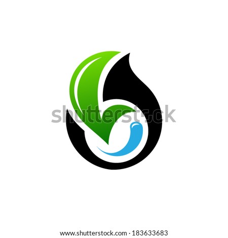 Conservation of oil fields Branding Identity Corporate vector logo design template Isolated on a white background
