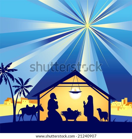 Beautiful Star Of Bethlehem. Vector Illustration - 21240907 : Shutterstock