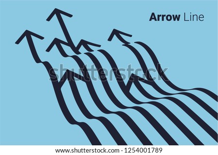 Arrow line graphic design  ストックフォト © 