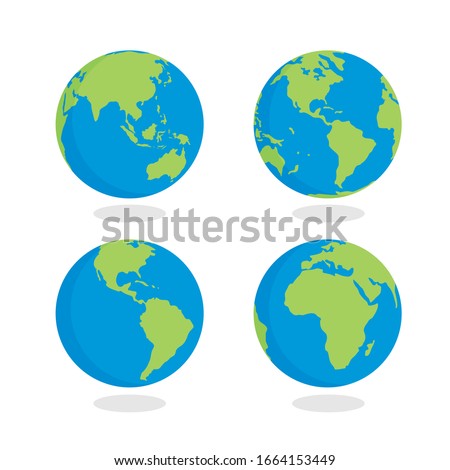 Collection of earth - Vector