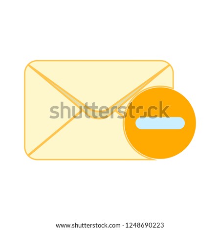 Mail vector icon. E-mail icon, Envelope illustration, message
