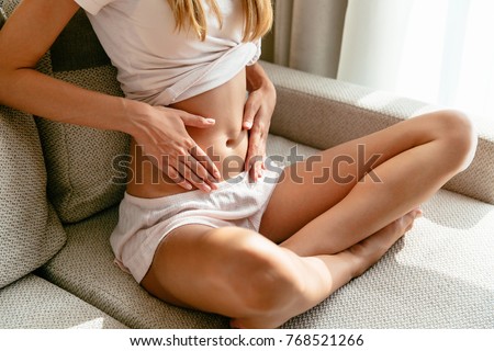 Similar – Image, Stock Photo Young woman with fit body doing muscle stretches