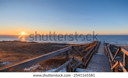 Similar – Foto Bild Zur Ruhe kommen. Düne Gras