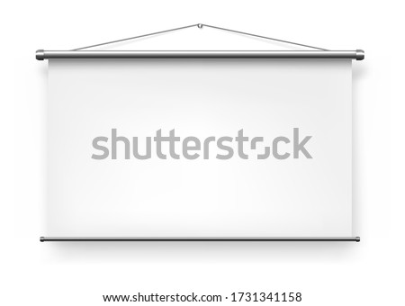 Screen projector or white slide board display