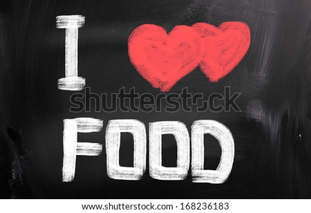 I Love Food Concept