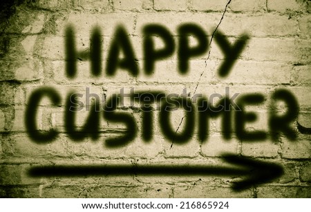 Happy Customer Concept